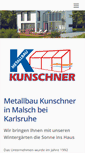 Mobile Screenshot of metallbau-kunschner.de